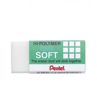 PENTEL ΓΟΜΑ HI POLYMER SOFT ΑΣΠΡΗ ZES08