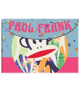 BACK ME UP BMU ΦΑΚΕΛΟΣ ΜΕ ΚΟΥΠΙ A4 (21x29,7cm) PAUL FRANK MUSICTOPIA ΓΑΛΑΖΙΟ ΡΟΖ 34672580