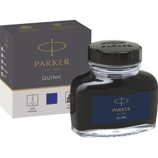 PARKER ΜΕΛΑΝΙ ΓΙΑ ΠΕΝΑ ΣΕ ΜΠΟΥΚΑΛΙ QUINK INK BLUE BLACK ΣΚΟΥΡΟ ΜΠΛΕ 57ml