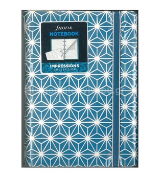 FILOFAX ΣΗΜΕΙΩΜΑΤΑΡΙΟ POCKET IMPRESSIONS BLUE AND WHITE (ΜΠΛΕ ΚΑΙ ΑΣΠΡΟ) NOTEBOOK 115043