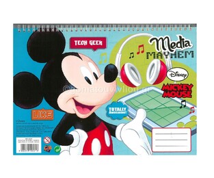 GIM ΜΠΛΟΚ ΖΩΓΡΑΦΙΚΗΣ Α4 40Φ ΜΕ ΑΥΤΟΚΟΛΛΗΤΑ MICKEY MOUSE ΜΙΚΙ 34073416