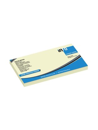 INFO POWER NOTES ΑΥΤΟΚΟΛΛΗΤΑ ΧΑΡΤΑΚΙΑ ΣΗΜΕΙΩΣΕΩΝ 12,5x7,5cm ΚΙΤΡΙΝΑ 100φ 565501PN