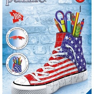 RAVENSBURGER 3D (ΤΡΙΣΔΙΑΣΤΑΤΟ) ΠΑΖΛ 108 ΤΕΜΑΧΙΩΝ SNEAKER AMERICAN FLAG 125494