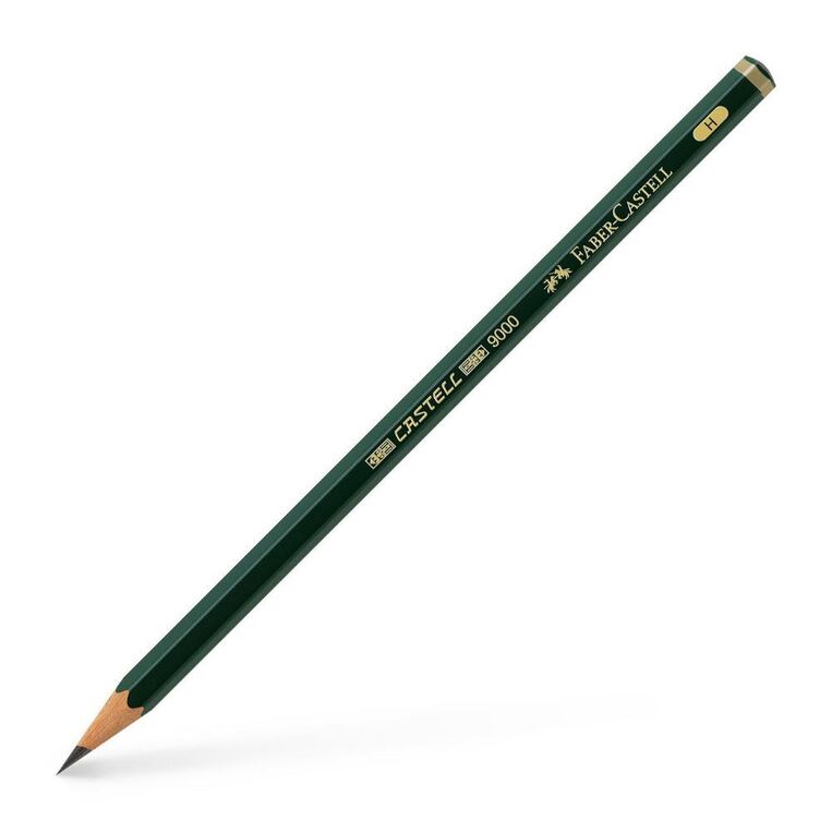 FABER CASTELL ΜΟΛΥΒΙ ΣΧΕΔΙΟΥ ΠΡΑΣΙΝΟ 9000 H 119011 ΔΩΔ 12 (πακέτο των 12)