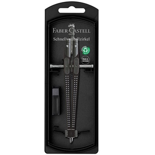 FABER CASTELL ΔΙΑΒΗΤΗΣ GRIP ΜΕ ΡΥΘΜΙΣΤΗ ΜΑΥΡΟΣ 174434