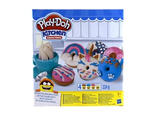 HASBRO PLAY DOH KITCHEN CREATIONS DELIGHTFUL DOUGHNUTS DONUTS SET 3344