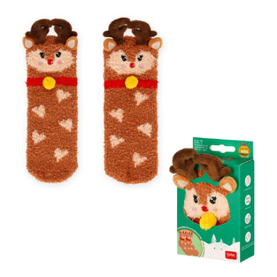 LEGAMI ΧΡΙΣΤΟΥΓΕΝΝΙΑΤΙΚΕΣ ΚΑΛΤΣΕΣ NON SLIP ITS A MATCH REINDEER KIDS ONE SIZE KCSXS0002