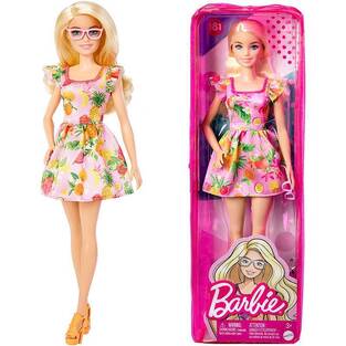 MATTEL ΚΟΥΚΛΑ BARBIE FASHIONISTAS FBR37 ΡΟΖ ΦΟΡΕΜΑ