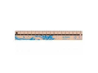 HERLITZ ΧΑΡΑΚΑΣ 17cm GREENLINE ΞΥΛΙΝΟΣ ΜΕ ΜΠΛΕ ΣΧΕΔΙΑ 50033614