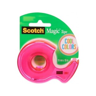 3M SCOTCH ΒΑΣΗ ΣΕΛΟΤΕΙΠ C 106 COOL COLORS + 1 ΤΑΙΝΙΑ SCOTCH 1,9cm x 19m ΦΟΥΞΙΑ