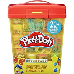 HASBRO PLAY DOH BULK TOOLS AND STORAGE ΣΕΤ ΠΛΑΣΤΟΖΥΜΑΡΑΚΙΑ ΚΑΙ ΚΑΛΟΥΠΙΑ ΣΕ ΒΑΛΙΤΣΑΚΙ E9099