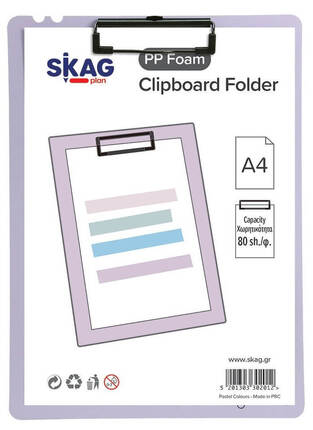 SKAG ΝΤΟΣΙΕ ΜΕ ΠΙΑΣΤΡΑ A4 (21x29,7cm) ΠΑΣΤΕΛ ΛΙΛΑ 302012