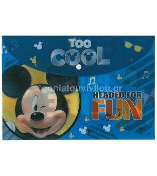 ΦΑΚΕΛΟΣ ΜΕ ΚΟΥΜΠΙ Α4 MICKEY MOUSE ΜΙΚΙ (ΜΙΚΥ) 0561587