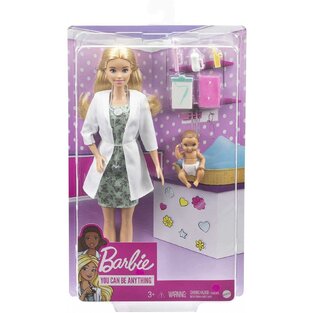 MATTEL ΚΟΥΚΛΑ BARBIE ΓΙΑΤΡΟΣ ΓΙΑ ΜΩΡΑΚΙ GVK03 86100993