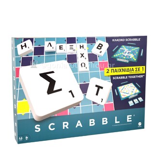 MATTEL ΕΠΙΤΡΑΠΕΖΙΟ ΠΑΙΧΝΙΔΙ SCRABBLE 2 ΣΕ 1 ΝΕΟ HXW06