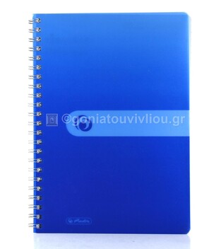 HERLITZ ΤΕΤΡΑΔΙΟ ΣΠΙΡΑΛ A4 (21x29,7cm) 4 ΘΕΜΑΤΩΝ STATUS 120φ 70gr ΜΠΛΕ 1681669