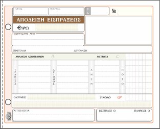 ΤΥΠΟΤΡΑΣΤ ΑΠΟΔΕΙΞΗ ΕΙΣΠΡΑΞΗΣ ΑΝΑΛΥΣΗ 50x3 13x19cm 229Γ