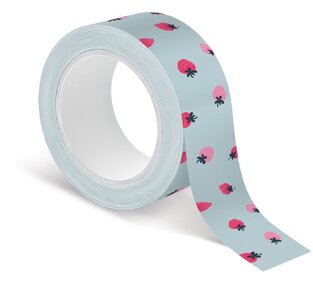 INTERDRUK (WASHI TAPE) CUTE GIRL ΑΥΤΟΚΟΛΛΗΤΗ ΤΑΙΝΙΑ ΧΕΙΡΟΤΕΧΝΙΑΣ 5m ΓΑΛΑΖΙΑ ΜΕ ΦΡΑΟΥΛΕΣ 111304094