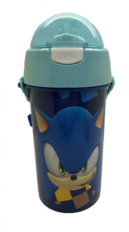 GIM ΠΑΓΟΥΡΙ FD ΠΛΑΣΤΙΚΟ ΜΕ ΚΑΛΑΜΑΚΙ 500ml SONIC THE HEDGEHOG ITS ALL ABOUT SPEED 57251209