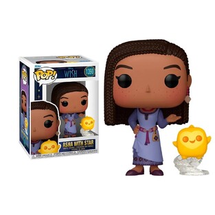 FUNKO POP DISNEY WISH ASHA WITH STAR 1390 VINYL FIGURE