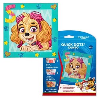 DIAMOND DOTZ ΚΑΤΑΣΚΕΥΗ ΨΗΦΙΔΩΤΟ ΚΑΔΡΑΚΙ 13x13cm PAW PATROL SKYE DTZ5023