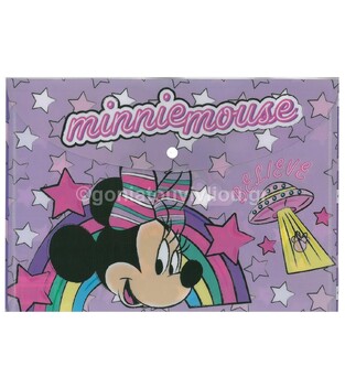 GIM ΦΑΚΕΛΟΣ ΜΕ ΚΟΥΜΠΙ A4 PP ΠΛΑΣΤΙΚΟΣ MINNIE ΜΙΝΙ 34051580