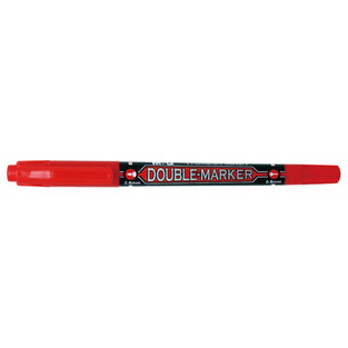 M&G DOUBLE MARKER ΑΝΕΞΙΤΗΛΟΣ ΜΑΡΚΑΔΟΡΟΣ ΜΕ ΔΙΠΛΗ ΜΥΤΗ ΚΟΚΚΙΝΟΣ APM21372RED