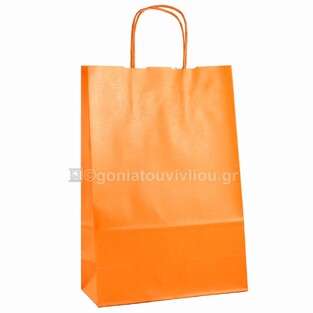 FLORIOCARTA ΤΣΑΝΤΑ ΣΑΚΟΥΛΑ ΔΩΡΟΥ ΧΑΡΤΙΝΗ 22x10x32cm FLUO ΠΟΡΤΟΚΑΛΙ 125ΤΔ76342