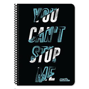 MUST ΤΕΤΡΑΔΙΟ ΣΠΙΡΑΛ A4 21x29,7cm 5 ΘΕΜΑΤΩΝ 150φ REVOLUTION YOU CANT STOP ME 584657