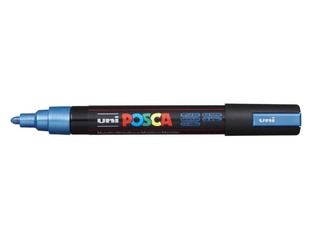 POSCA ΜΑΡΚΑΔΟΡΟΣ ΜΕΣΑΙΟΣ PC5M ΜΕΤΑΛΛΙΚΟ ΜΠΛΕ (METALLIC BLUE)