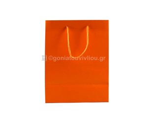 ΤΣΑΝΤΑ ΣΑΚΟΥΛΑ ΔΩΡΟΥ ΜΟΝΟΧΡΩΜΗ MEDIUM 18x23cm ECDMAT ΠΟΡΤΟΚΑΛΙ
