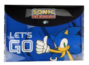 GIM ΦΑΚΕΛΟΣ ΜΕ ΚΟΥΜΠΙ A4 (21x29,7cm) PP SONIC THE HEDGEHOG LETS GO 33481580