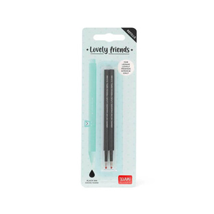 LEGAMI ΑΝΤΑΛΛΑΚΤΙΚΟ ΓΙΑ ΣΤΥΛΟ GEL PEN LOVELY FRIENDS 0.5mm 2τεμ ΜΑΥΡΟ REFCPP0001