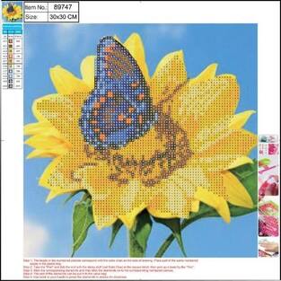 CENTRUM DIAMOND PAINTING KIT 5D (ΧΑΝΤΡΕΣ) 30x30cm ΗΛΙΑΝΘΟΣ 89747