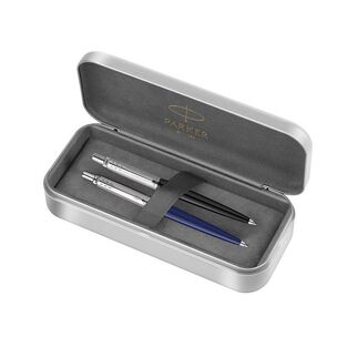 PARKER ΣΕΤ 2 ΔΥΟ ΣΤΥΛΟ JOTTER ORIGINAL BP ΣΕ ΜΕΤΑΛΛΙΚΟ ΚΟΥΤΙ BLACK BLUE