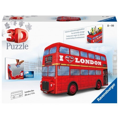 RAVENSBURGER 3D (ΤΡΙΣΔΙΑΣΤΑΤΟ) ΠΑΖΛ 216 ΤΕΜΑΧΙΩΝ LONDON BUS 12534