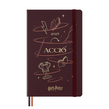 2025 ΗΜΕΡΟΛΟΓΙΟ MOLESKINE LARGE (13x21cm) HARD COVER HARRY POTTER ACCIO DAILY DIARY (ΗΜΕΡΗΣΙΟ ΗΜΕΡΟΛΟΓΙΟ ΕΤΟΥΣ)