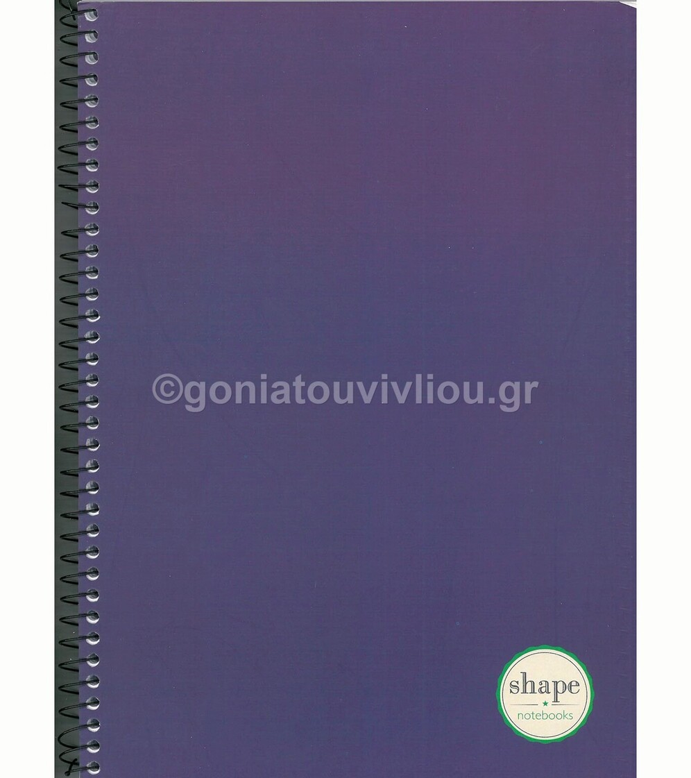 SHAPE ΤΕΤΡΑΔΙΟ ΣΠΙΡΑΛ Α4 4Θ PASTEL ΜΟΝΟΧΡΩΜΟ ΠΑΣΤΕΛ ΜΩΒ 120Φ