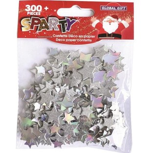 GLOBAL GIFT DECO CONFETTIS ΑΣΤΕΡΙΑ ΑΣΗΜΙ 362503