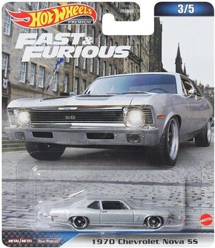 MATTEL HOT WHEELS FAST AND FURIOUS ΑΥΤΟΚΙΝΗΤΑΚΙ 1970 CHEVROLET NOVA SS 3 / 5 HNW46