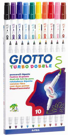 GIOTTO ΜΑΡΚΑΔΟΡΟΙ ΔΙΠΛΟΙ TURBO DOBBLE 10 ΧΡΩΜΑΤΑ 424600