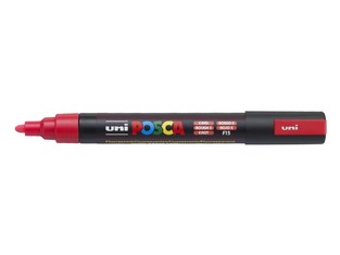 POSCA ΜΑΡΚΑΔΟΡΟΣ ΜΕΣΑΙΟΣ PC5M ΦΩΣΦΟΡΙΖΕ ΚΟΚΚΙΝΟ (F RED)