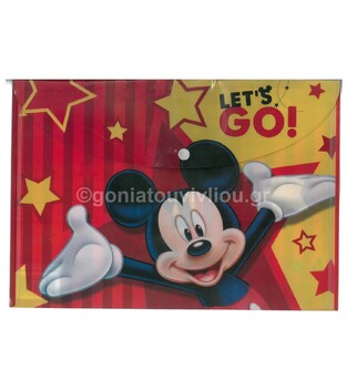 GIM ΦΑΚΕΛΟΣ ΜΕ ΚΟΥΜΠΙ PP MICKEY MOUSE 340 70580