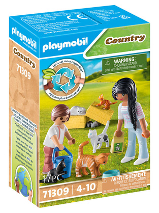 PLAYMOBIL COUNTRY ΟΙΚΟΓΕΝΕΙΑ ΜΕ ΓΑΤΟΥΛΕΣ 71309