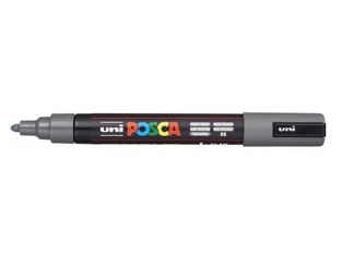 POSCA ΜΑΡΚΑΔΟΡΟΣ ΜΕΣΑΙΟΣ PC5M ΣΚΟΥΡΟ ΓΚΡΙ (DEEP GREY)