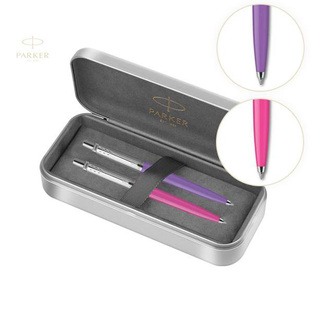 PARKER ΣΕΤ 2 ΔΥΟ ΣΤΥΛΟ JOTTER ORIGINAL BP ΣΕ ΜΕΤΑΛΛΙΚΟ ΚΟΥΤΙ HOT PINK PURPLE