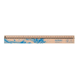 HERLITZ ΧΑΡΑΚΑΣ 30cm GREENLINE ΞΥΛΙΝΟΣ ΜΕ ΜΠΛΕ ΣΧΕΔΙΑ 150033621