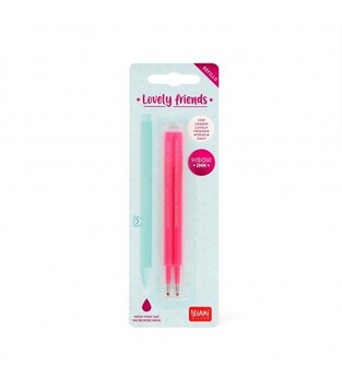 LEGAMI ΑΝΤΑΛΛΑΚΤΙΚΟ ΓΙΑ ΣΤΥΛΟ GEL PEN LOVELY FRIENDS 0.5mm 2τεμ ΡΟΖ NEON REFCPP0007