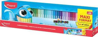 MAPED COLOR PEPS OCEAN MAXI FORMAT ΜΑΡΚΑΔΟΡΟΙ ΛΕΠΤΟΙ WASHABLE 48 ΧΡΩΜΑΤΑ ΣΕ ΧΑΡΤΙΝΗ ΘΗΚΗ 845727