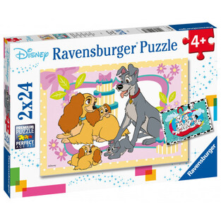 RAVENSBURGER ΠΑΖΛ 2x24τεμ ΣΚΥΛΙΑ ΤΗΣ DISNEY 05087